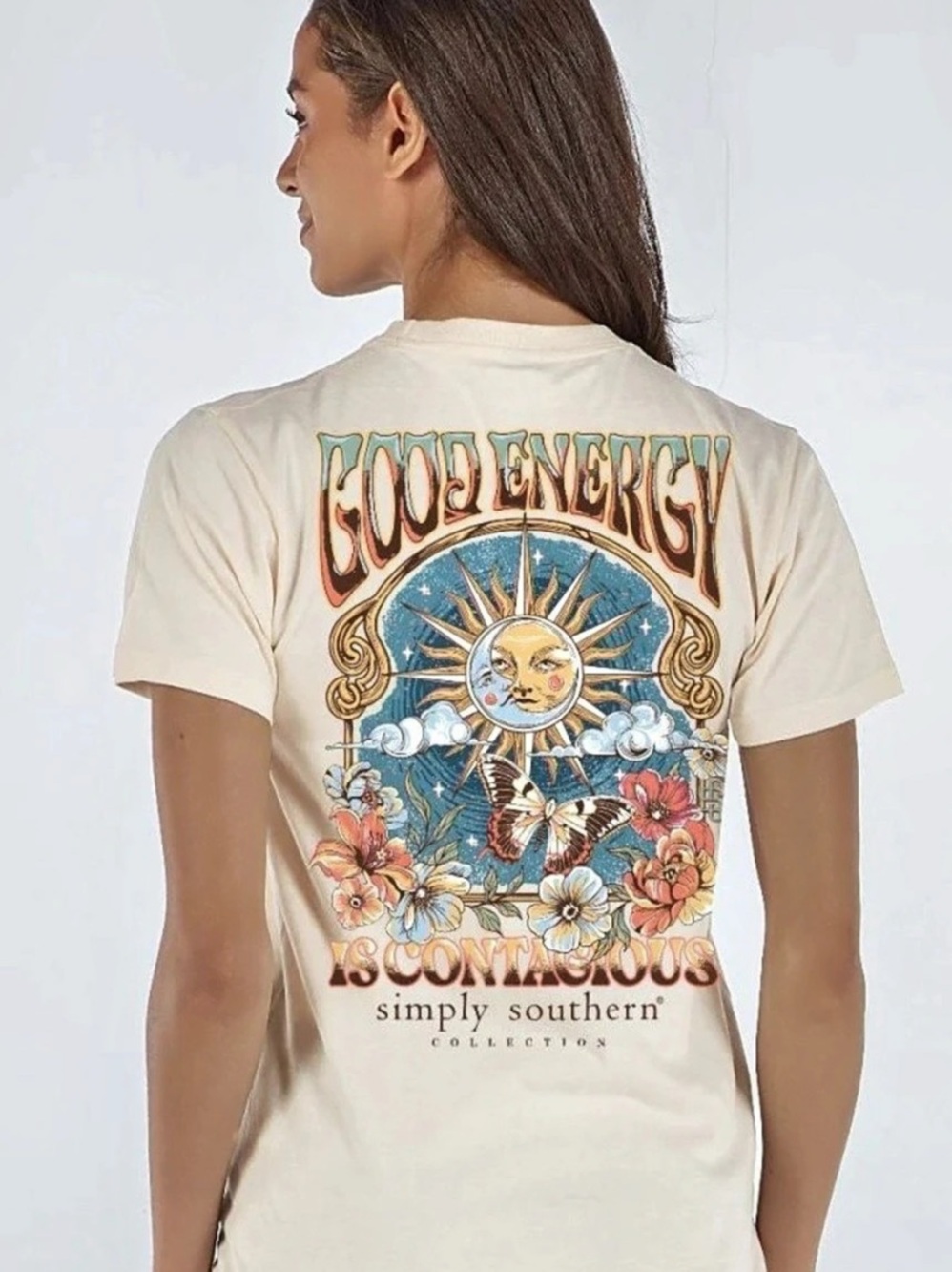 Simply Southern Good Energy Is Contagious Short Sleeve T-Shirt